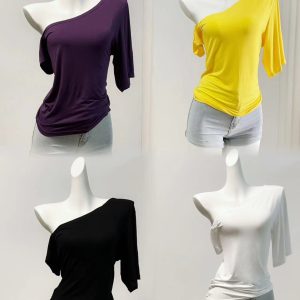 Women's Summer White Short Sleeve T-Shirt 2024 Slimming Cropped Top